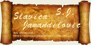 Slavica Jamandilović vizit kartica